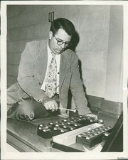 1955 Foto Scuola Insegnante di
