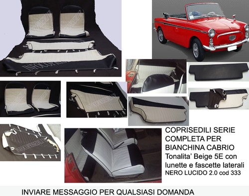 Bianchina cabrio coprisedili - cabrio,