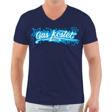 T-shirt gas costa logo blu