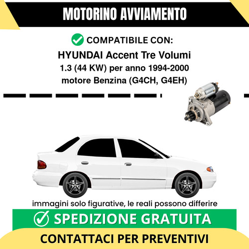 Motorino avviamento hyundai - motorino,