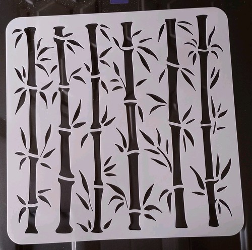 Grande bambù stencil - grande,