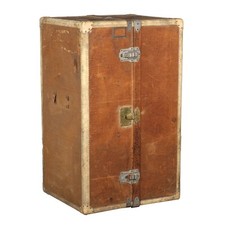 Goyard Baule Armadio Antico Pelle Metallo Legno Canapa Inizio 900 Francia