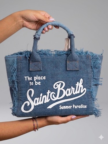 Borsa denim mc2 saint barth - saint,