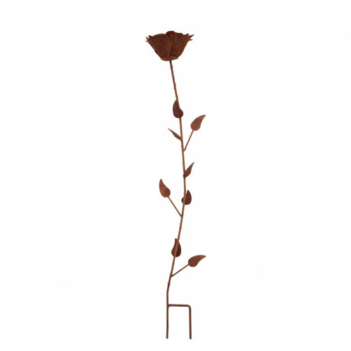 Rosa piedi fiore metallo - piedi,