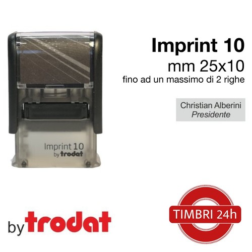Timbro personalizzato imprint - timbro,