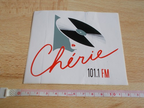 Adesivo radio chérie - adesivo,