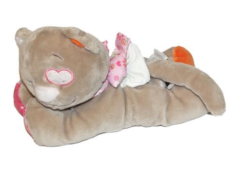 Doudou veuilleuse chat iris - doudou,