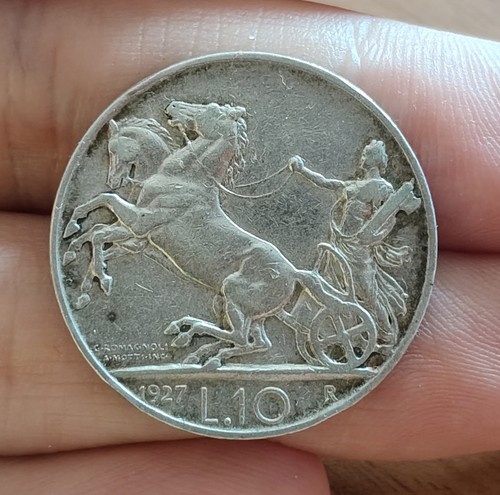 Lire 1927 biga argento - 10,