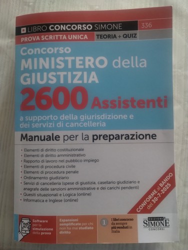Libro concorso ministero della - libro,