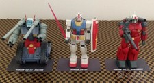 Gundam+GunTank+GunCannon della Bandai in scala 1/144 stilizzati per Diorama