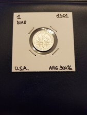 1961 United States 1 Dime
