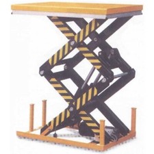 Piattaforma elevatrice elettrica trifase fissa tavolo sollevamento doppio pantog