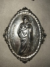Medaglione placca argento - medaglione,