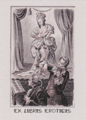 Libris bookplate erotico - ex,