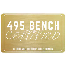 Panca 495 certificata tessera - panca,
