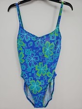 Costume da bagno vintage Sessa 16 California pezzo unico costume da bagno vibrante floreale anni 90