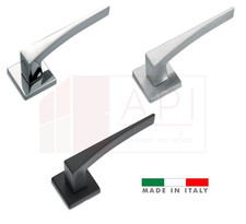 MANIGLIA CON ROSETTA E BOCCHETTA QUADRATA MODERNA PER PORTE INTERNE - SICMA H5