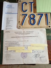 HONDA CBX 1000  1981 LIBRETTO di circol.+ TARGA + PRA + CERTIFICATO CRONOLOGICO 