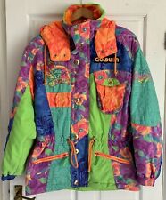 Giacca da sci vintage GOLDWIN donna UK 12 made in Japan Apres Ski patchwork anni 90