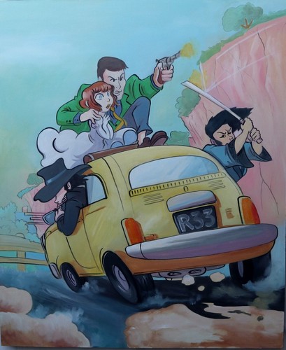 Quadro lupin iii - lupin, 120x100