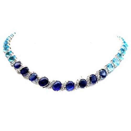 925 silber blauer saphir topas - 925,