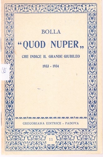 Bolla quod nuper che - bolla, nuper"