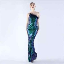 Vestito Abito Elegante Lungo