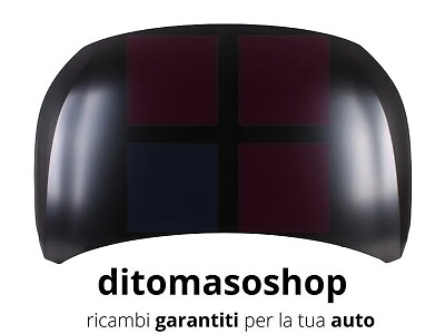 Cofano anteriore alluminio - anteriore,