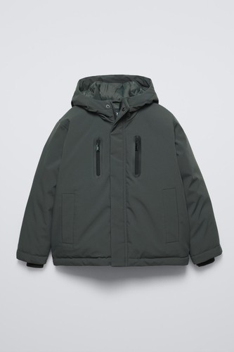 Piumino zara grigio con - piumino,