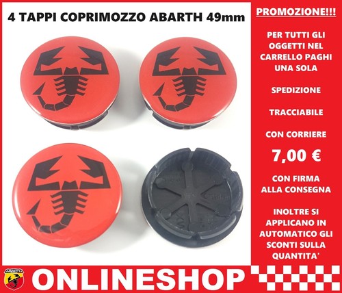 Tappi coprimozzo abarth - tappi,