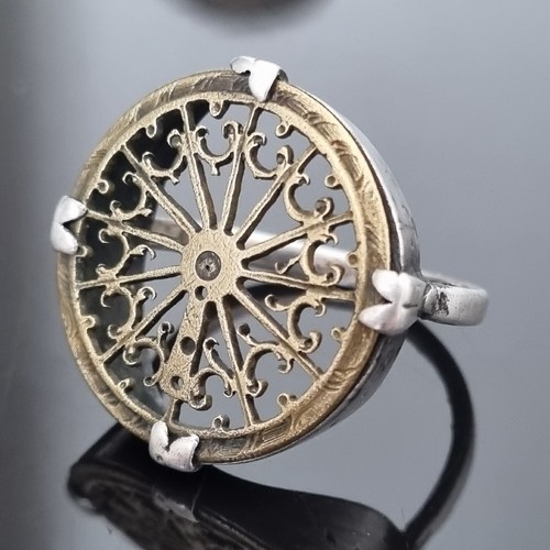 Antico anello argento xix - antico,