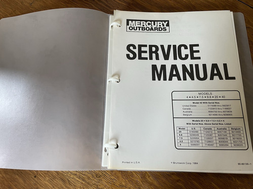 Mercury fuoribordo manuale - mercury, di