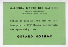 Cartolina/invito Mostra GERARD