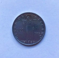 Rarissima moneta da 100 Lire, Città del Vaticano.