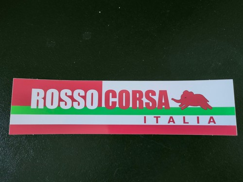 Adesivo sticker rosso corsa - sticker,