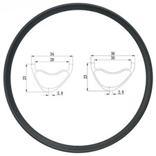 Cerchio carbonio mountain mtb