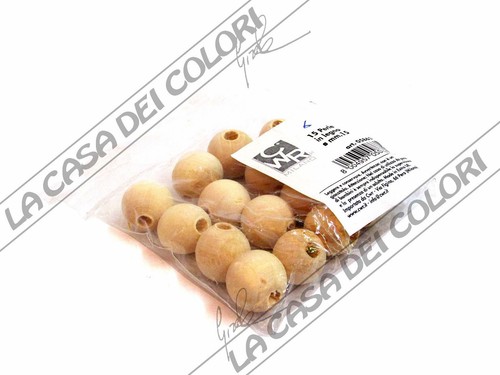 Cwr sfere legno con foro - in,