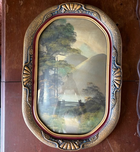Antico dipinto vittoriano