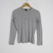 Maglia Donna Calvin Klein Taglia M Cotone Grigio Manica Lunga Woman Logo