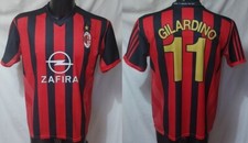 MONDO REPLICA VINTAGE  MAGLIA MILAN A. GILARDINO # 11 HOME 2005-06 TG. XL