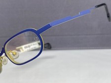 Occhiali da vista donna Anne Valentin rotondi ovali angolari blu titanio temp lenti piccole NP246€