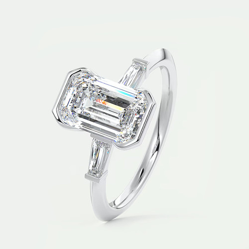 Anello oro bianco - bianco, 18