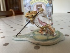 Border Fine Arts Beatrix Potter Jeremy Fisher Punting BP9 ~ In Tin ~ Excellent