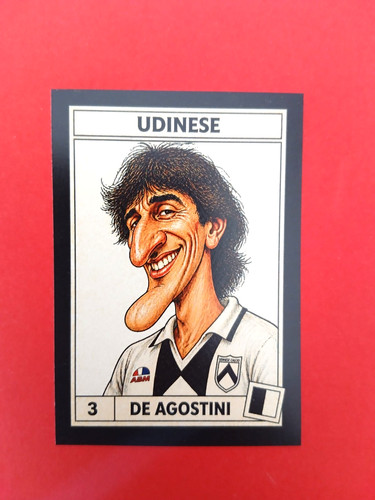 Figurina caricatura calciatori - figurina,