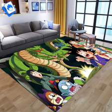 Tappeto Dragon Ball 80x120cm Goku Shenron Pilaf Yamcha Bulma Shu Anime