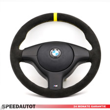 Volante In Pelle Per BMW M E46 E39 Z3 X5 ALCANTARA Copertura AIRBAG