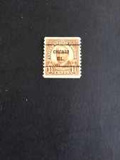 UNITED STATES POTAGE 1 1/2 CENTS HARDIG USATO BRUNO ANNULLO CHICAGO