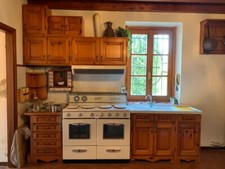 Cucina GASFIRE 5 fuochi e 2 forni Funzionante Vintage Design Italia XX Secolo