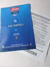 MANIFESTO FLYER FANZINE ULTRAS CURVA A NAPOLI LECCE 1-0 3-6-07 MATCH PROGRAM 
