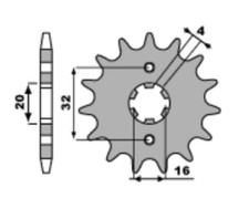 PIGNONE 13 DENTI PER VENT 125